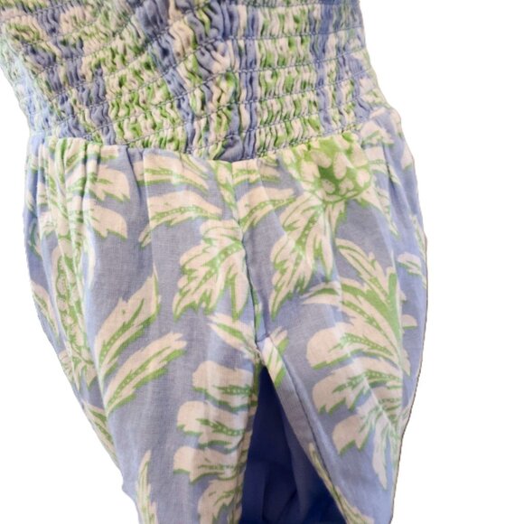 New Crown & Ivy one-shoulder dress Women's XL Pineapple print Midi Layered - Picture 11 of 14